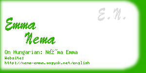 emma nema business card